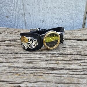 Montana Silversmiths Black and Gold Watch
